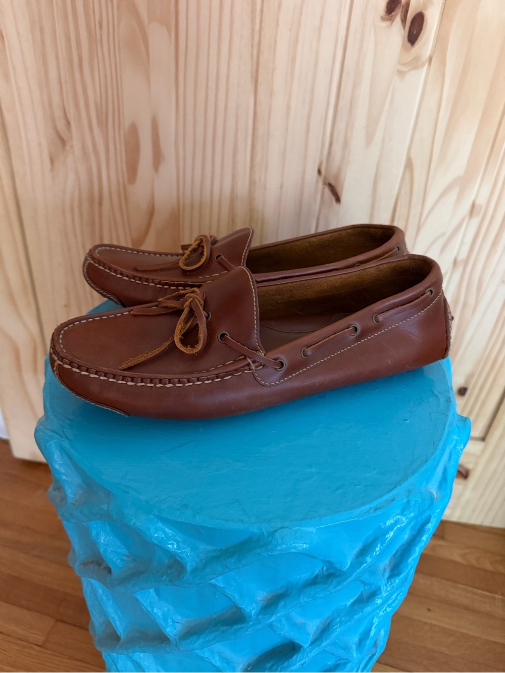 Men's Cole Haan Brown Leather Moccasin Driving Loafers